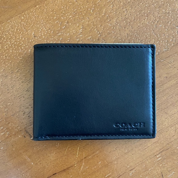 Coach Black Leather Wallet - Picture 1 of 5